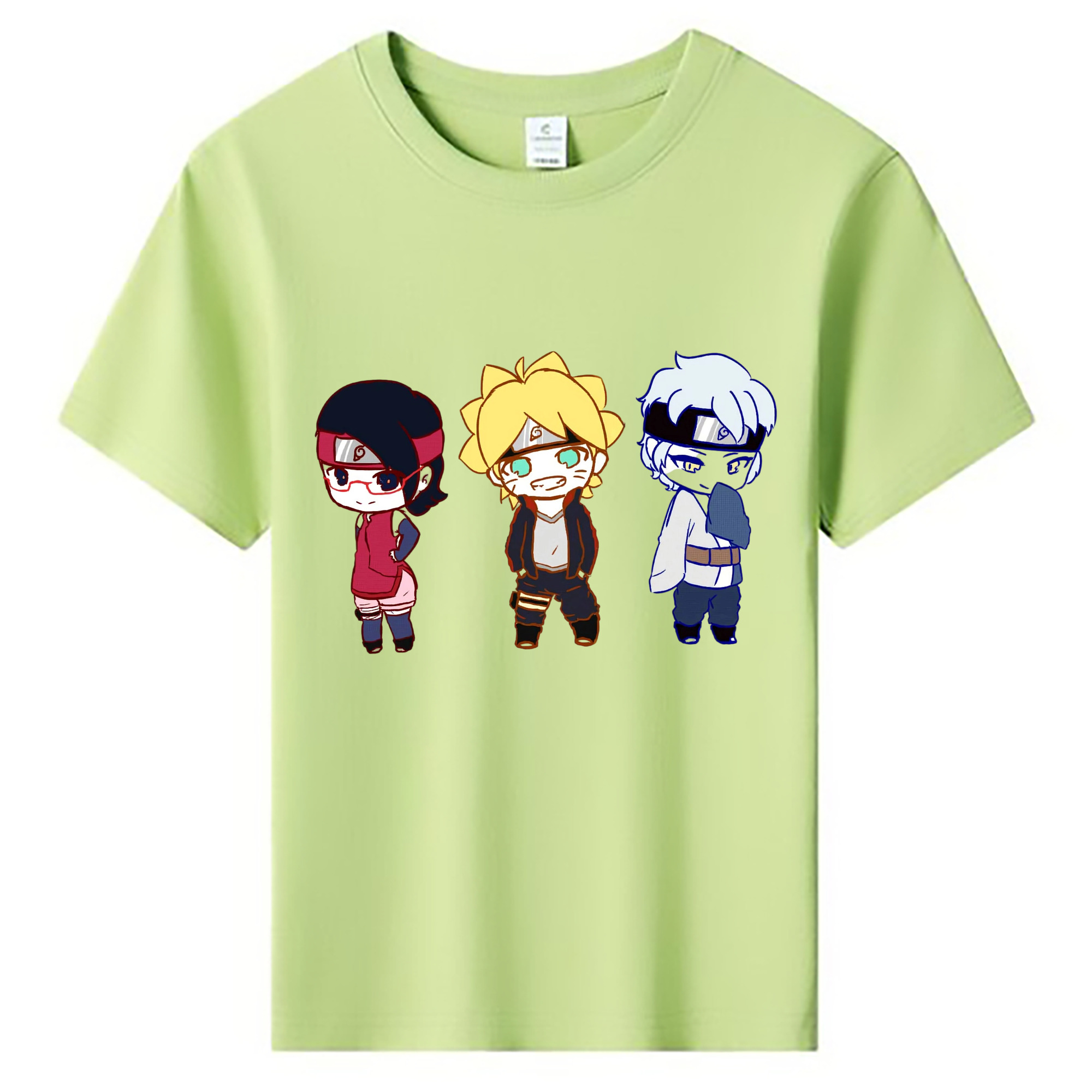 （画像用） NARUTO -ナルト- うずまき ボルト Uzumaki Boruto 綿100％キッズTシャツ（フロントプリント）